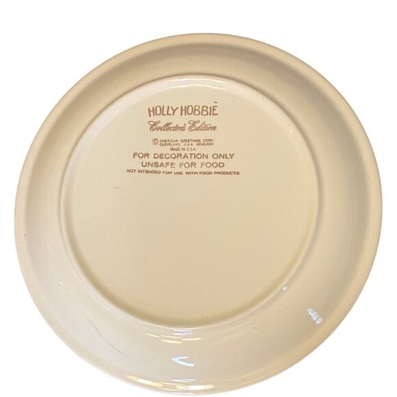 Vintage Holly Hobby Collector's Edition Decorative Plate - Picture 2 of 3